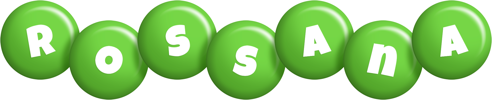 Rossana candy-green logo
