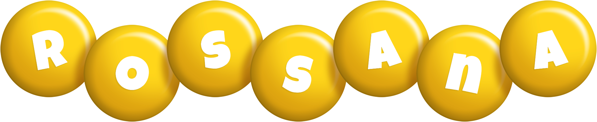 Rossana candy-yellow logo