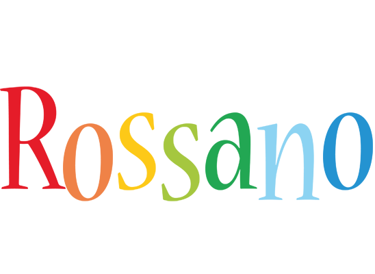 Rossano birthday logo