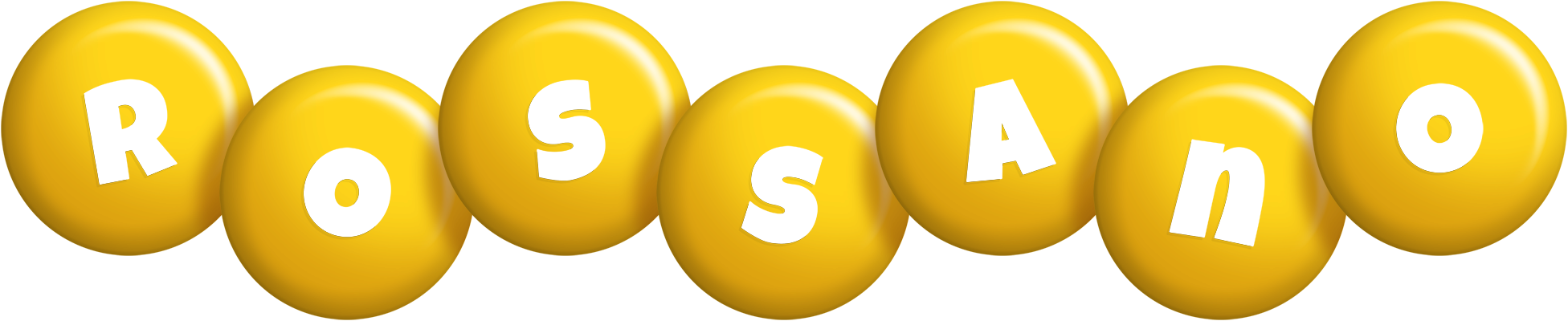 Rossano candy-yellow logo
