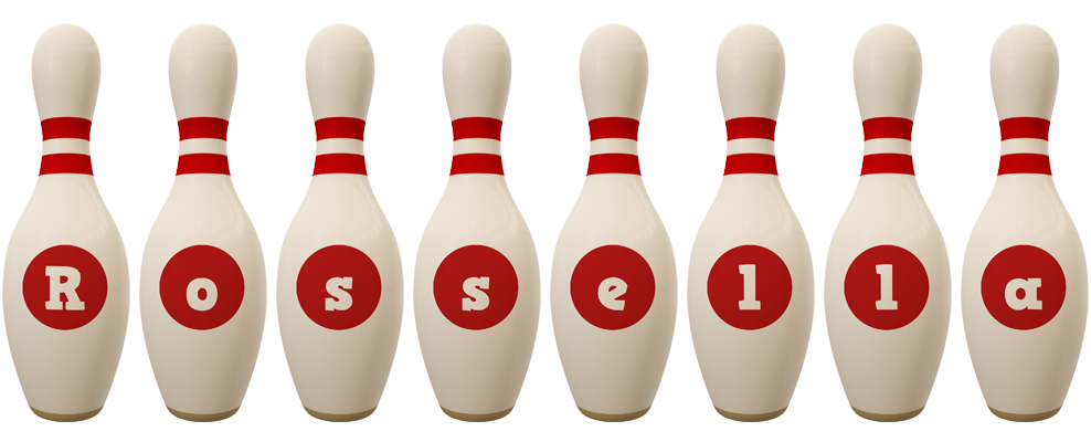 Rossella bowling-pin logo