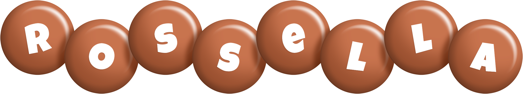 Rossella candy-brown logo