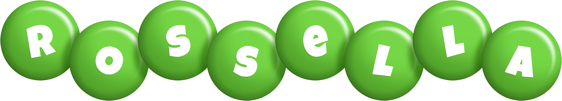 Rossella candy-green logo