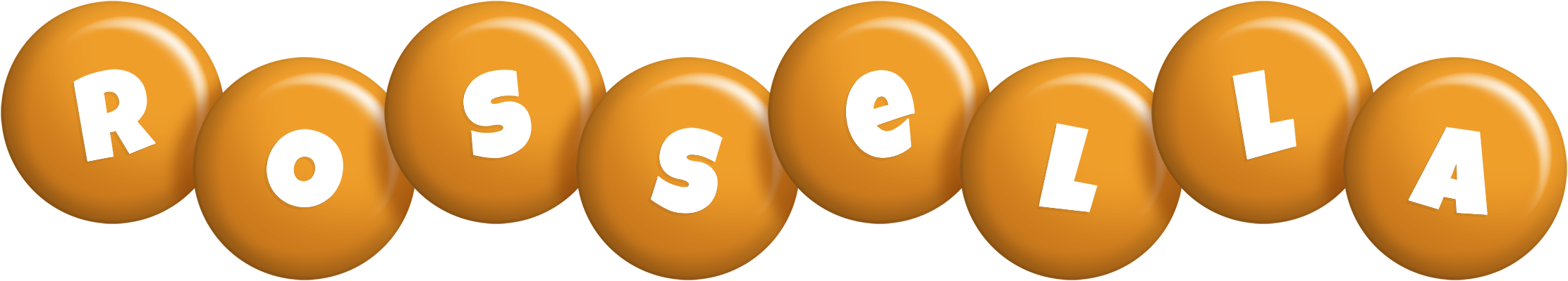 Rossella candy-orange logo
