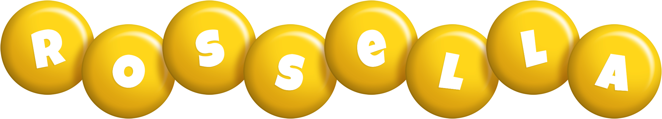 Rossella candy-yellow logo