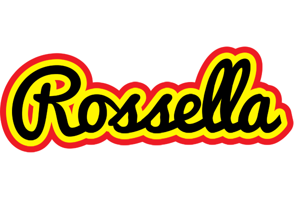 Rossella flaming logo