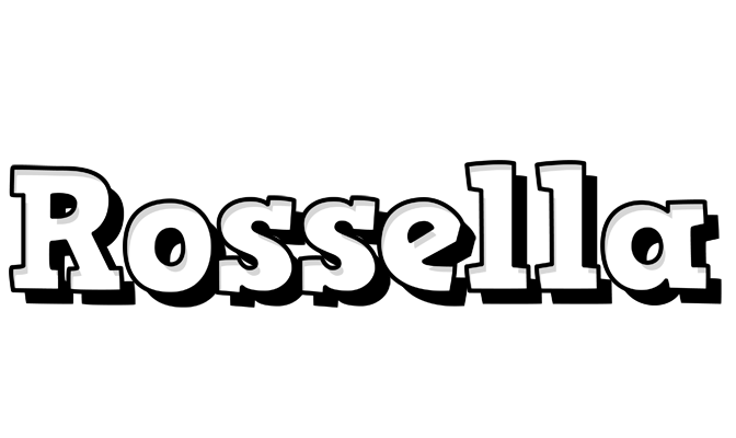 Rossella snowing logo