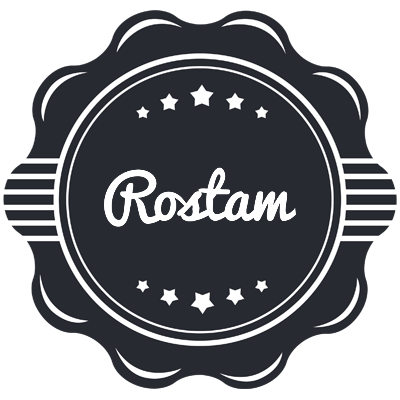 Rostam badge logo