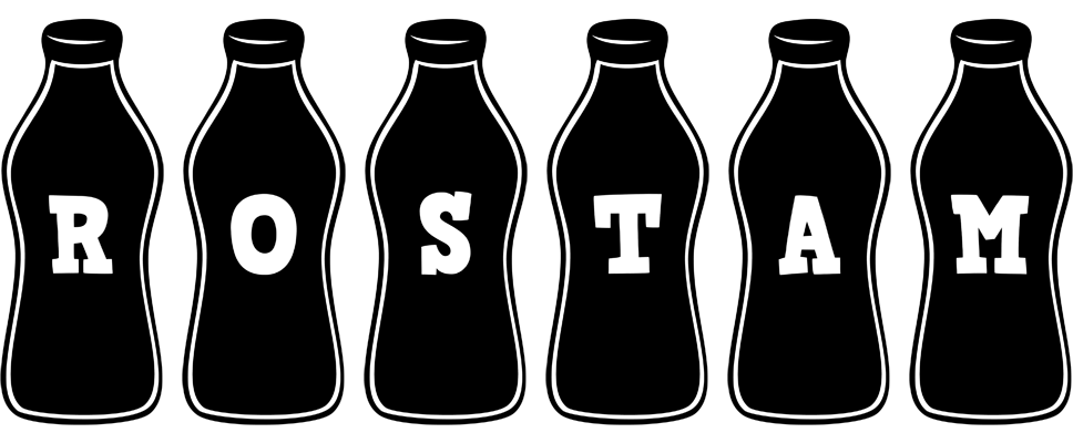 Rostam bottle logo
