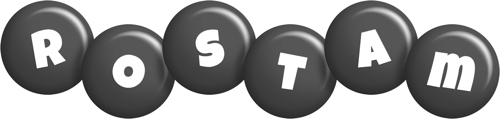 Rostam candy-black logo