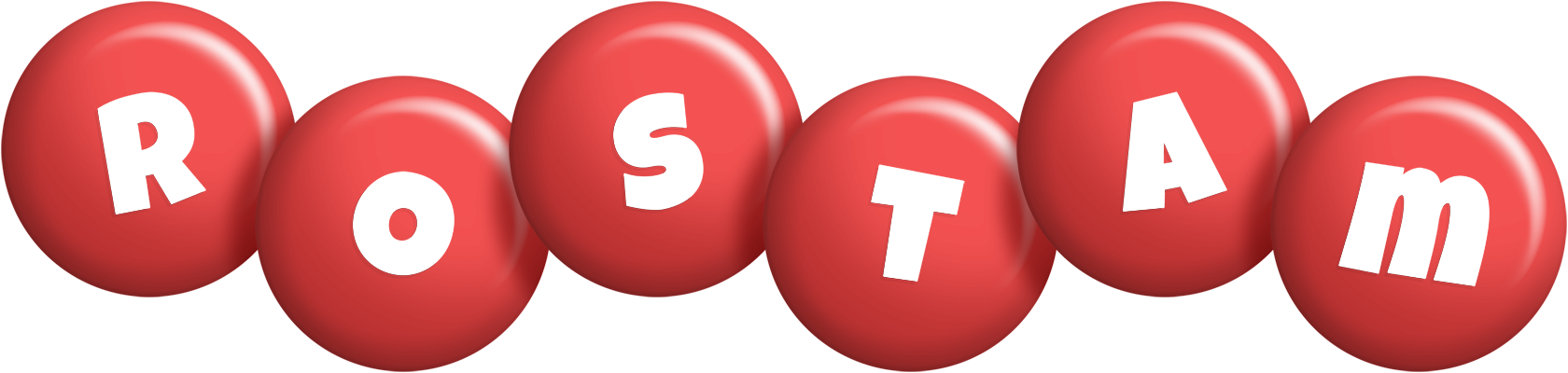 Rostam candy-red logo