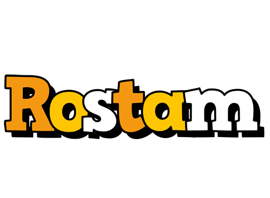 Rostam cartoon logo