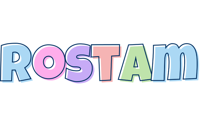 Rostam pastel logo
