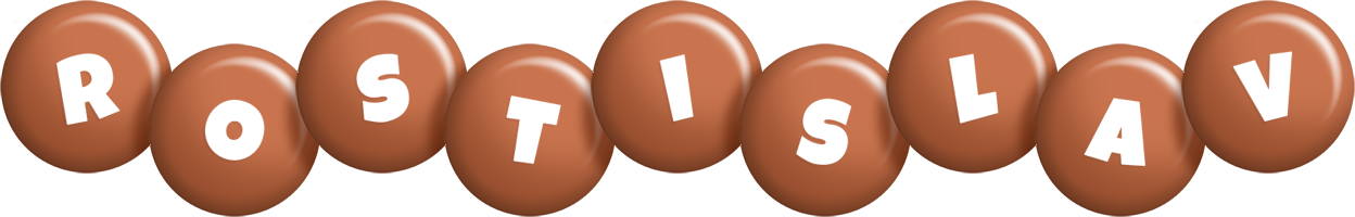 Rostislav candy-brown logo