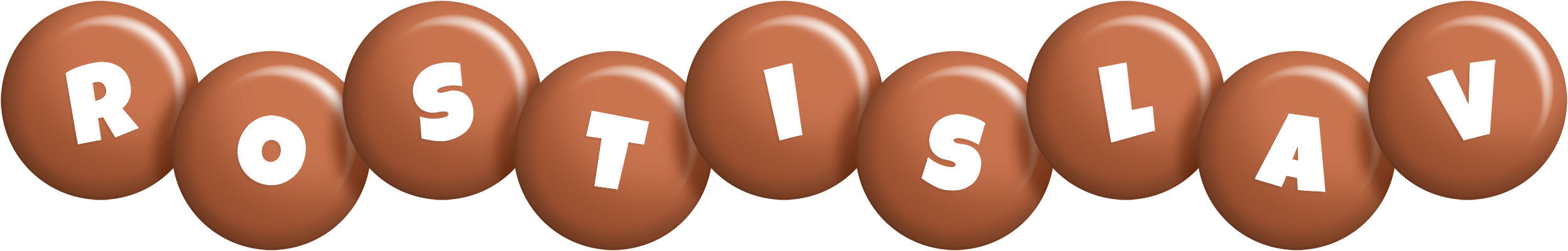 Rostislav candy-brown logo