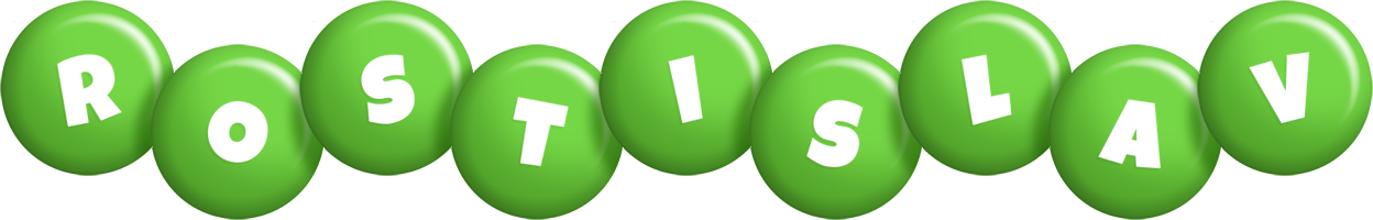 Rostislav candy-green logo
