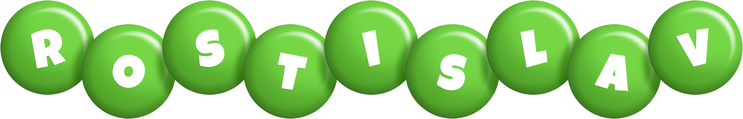 Rostislav candy-green logo