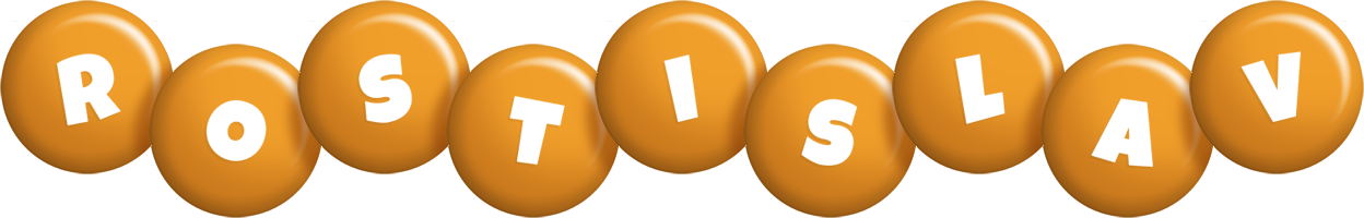 Rostislav candy-orange logo