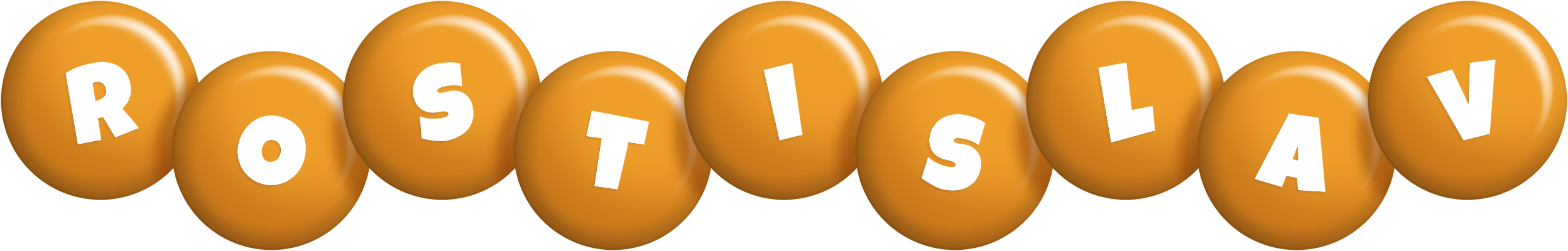 Rostislav candy-orange logo