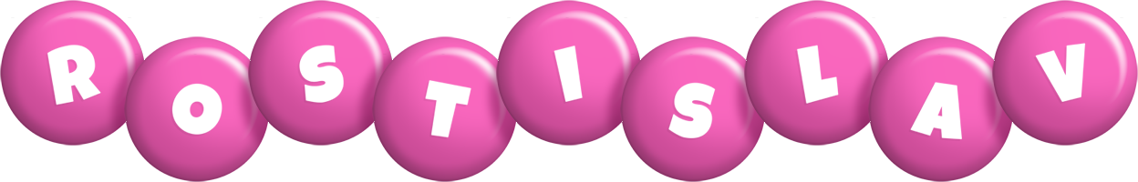 Rostislav candy-pink logo