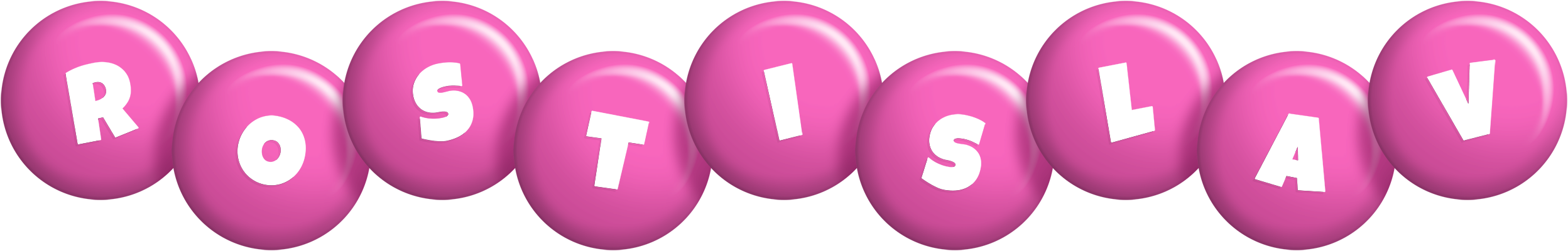Rostislav candy-pink logo