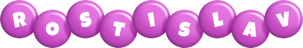 Rostislav candy-purple logo