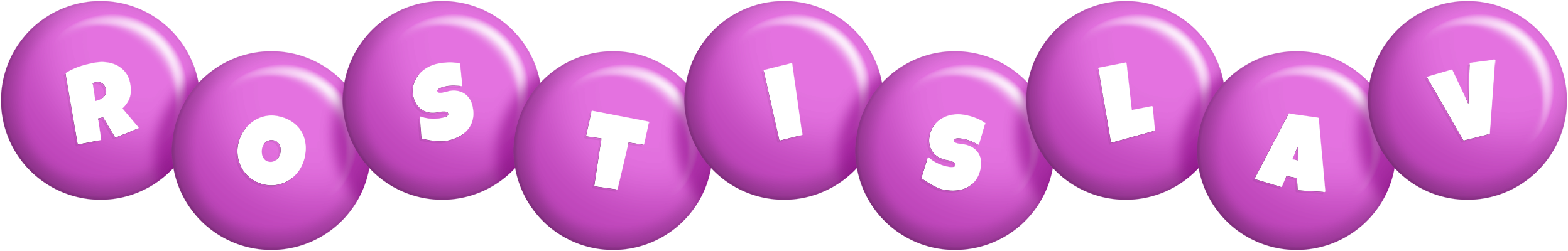 Rostislav candy-purple logo