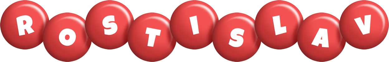 Rostislav candy-red logo