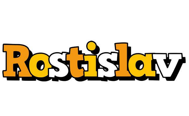 Rostislav cartoon logo