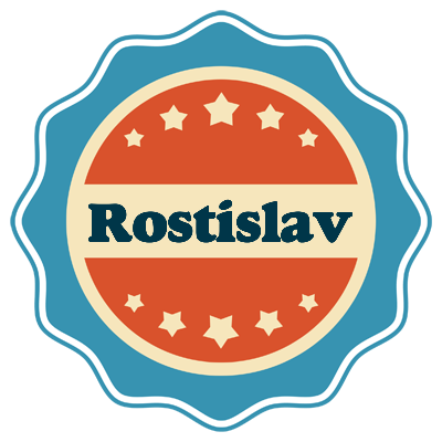 Rostislav labels logo