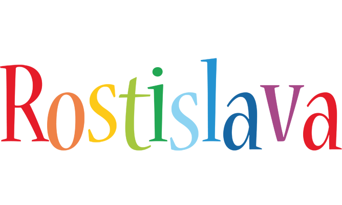 Rostislava birthday logo