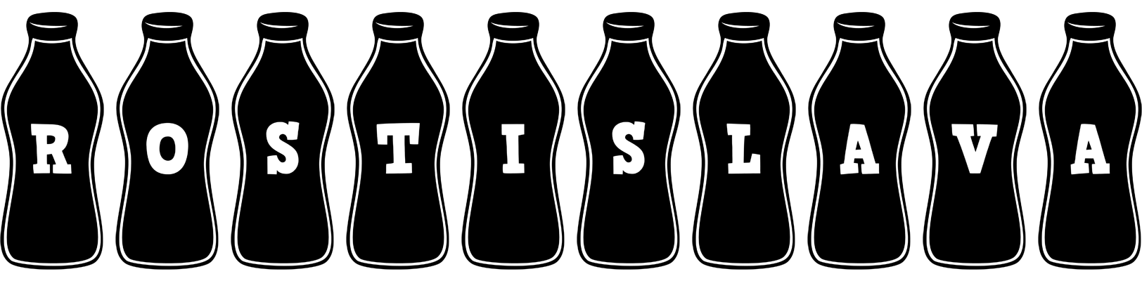 Rostislava bottle logo