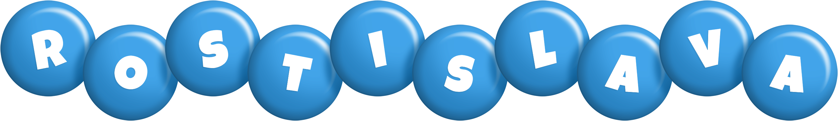 Rostislava candy-blue logo