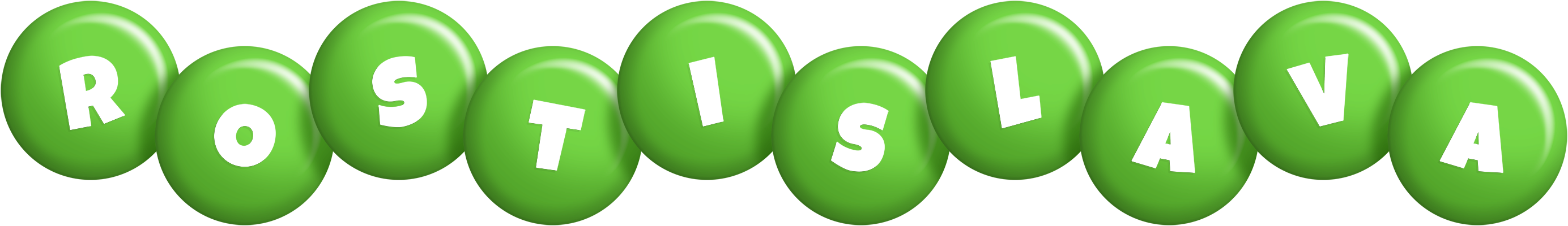 Rostislava candy-green logo