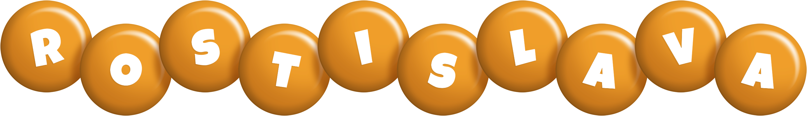 Rostislava candy-orange logo