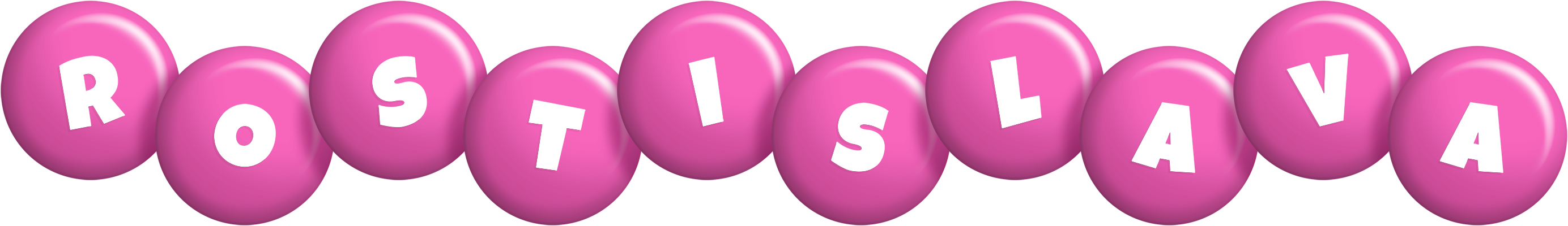 Rostislava candy-pink logo