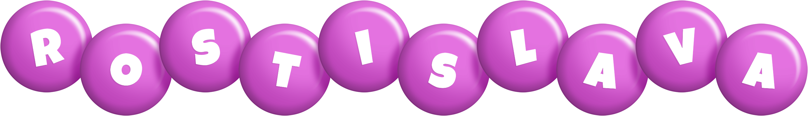 Rostislava candy-purple logo