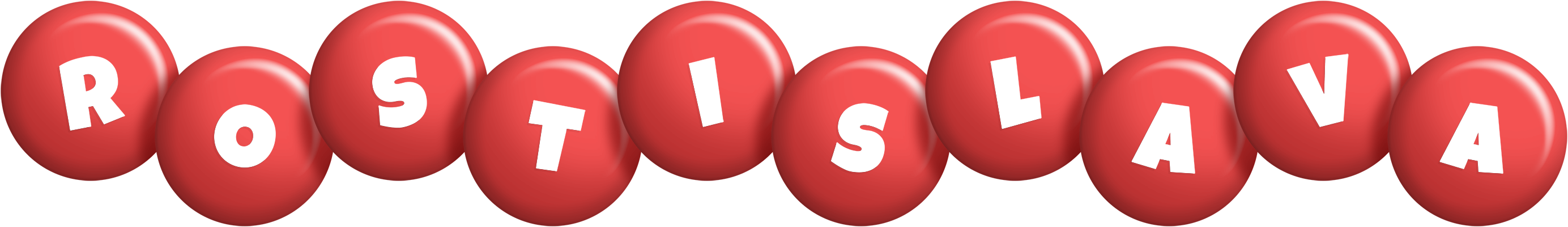 Rostislava candy-red logo