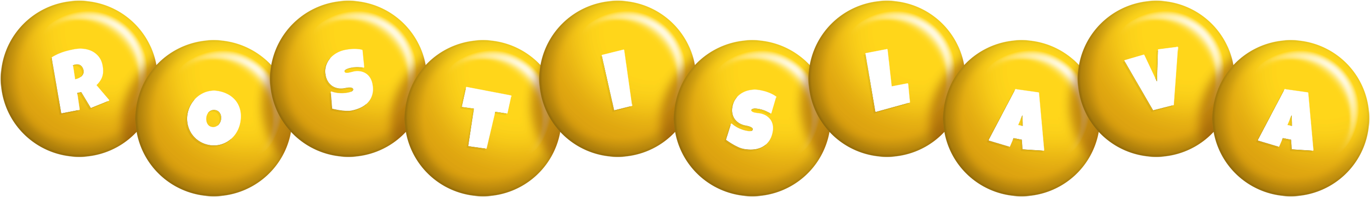 Rostislava candy-yellow logo