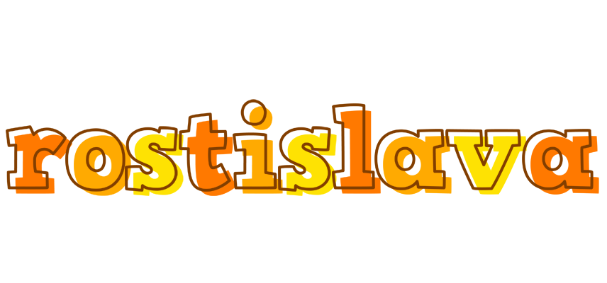 Rostislava desert logo