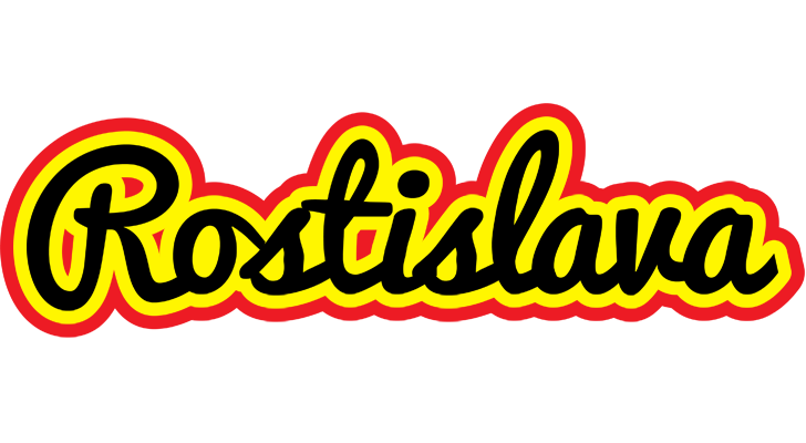 Rostislava flaming logo