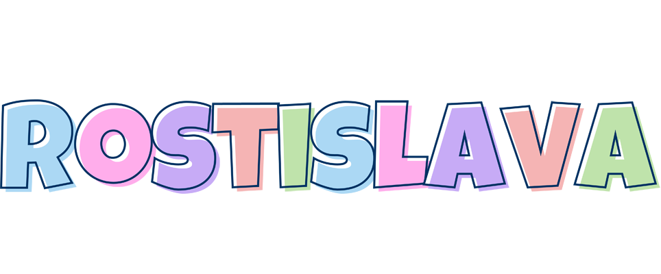 Rostislava pastel logo