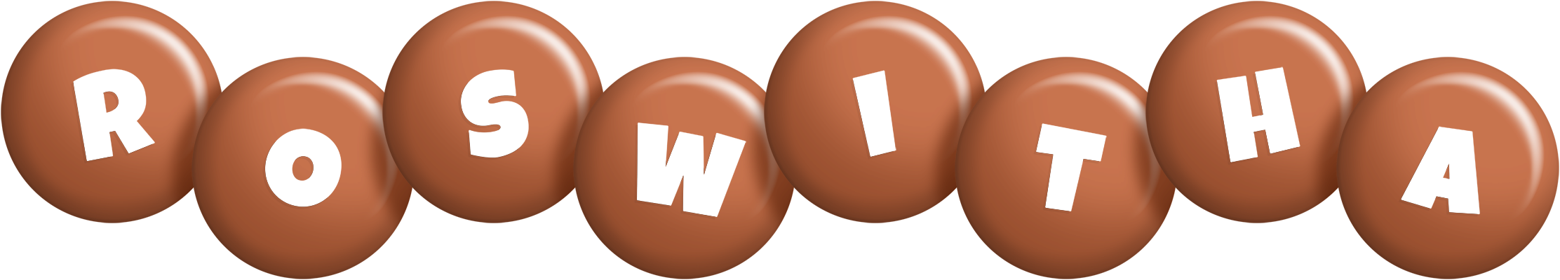 Roswitha candy-brown logo
