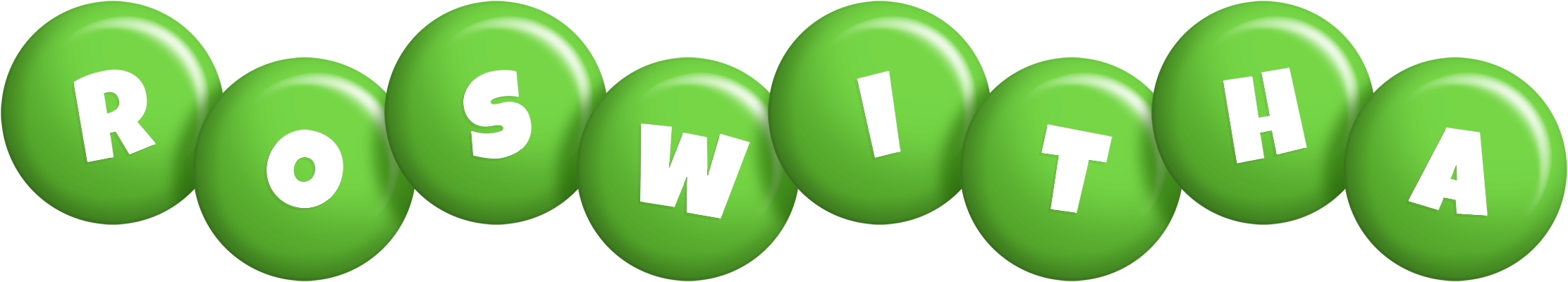 Roswitha candy-green logo