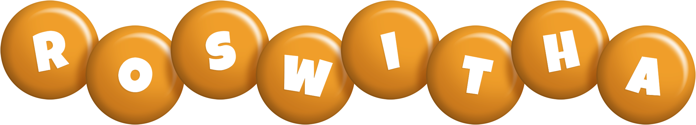 Roswitha candy-orange logo