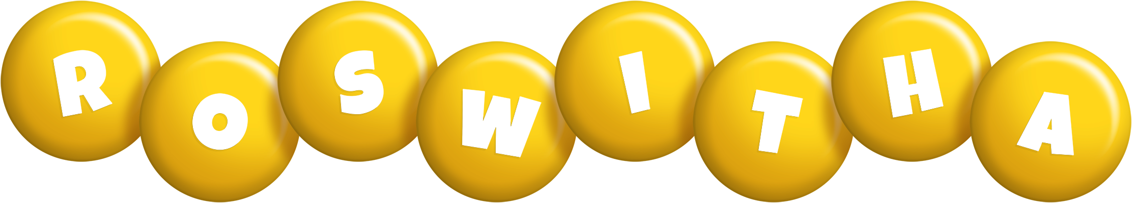 Roswitha candy-yellow logo