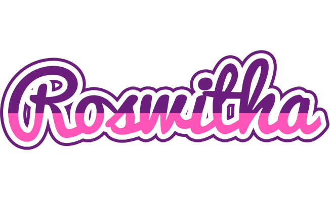 Roswitha cheerful logo