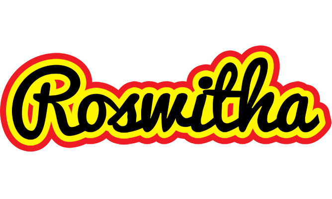 Roswitha flaming logo