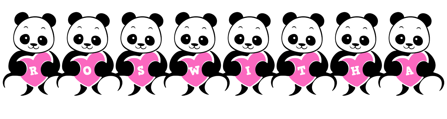 Roswitha love-panda logo