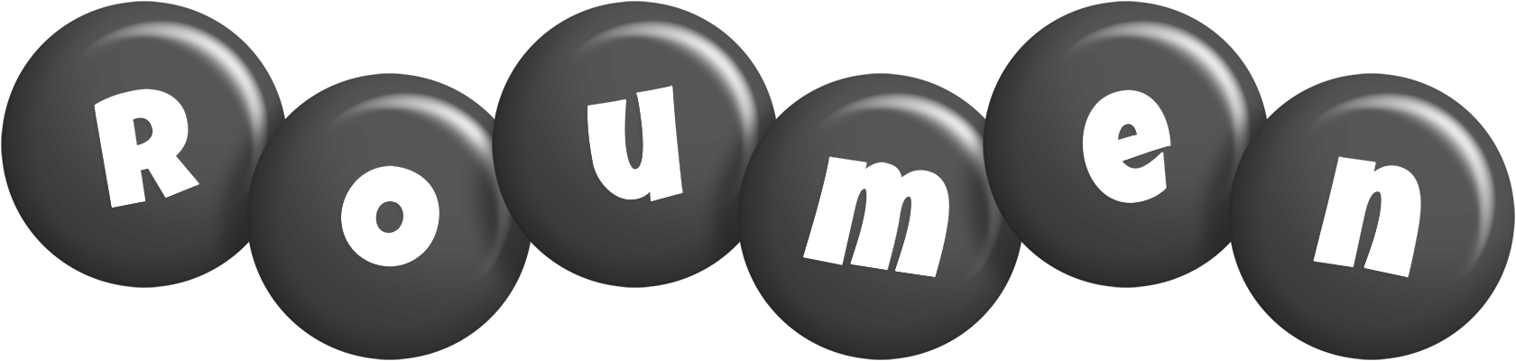 Roumen candy-black logo